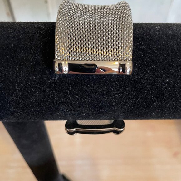 Vintage Susan Lucci Rhinestone Mesh Cuff Bracelet Watch/Analog - Picture 5 of 12